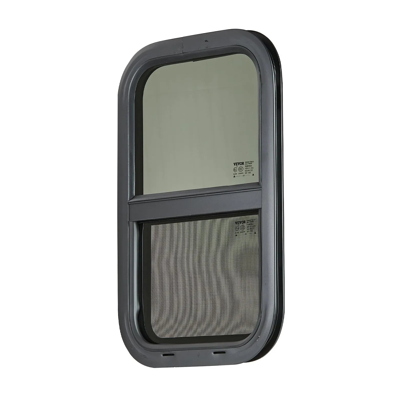 VEVOR Vertical RV Window 14"W x 22"H Tinted Sliding RV Window with Net Screen