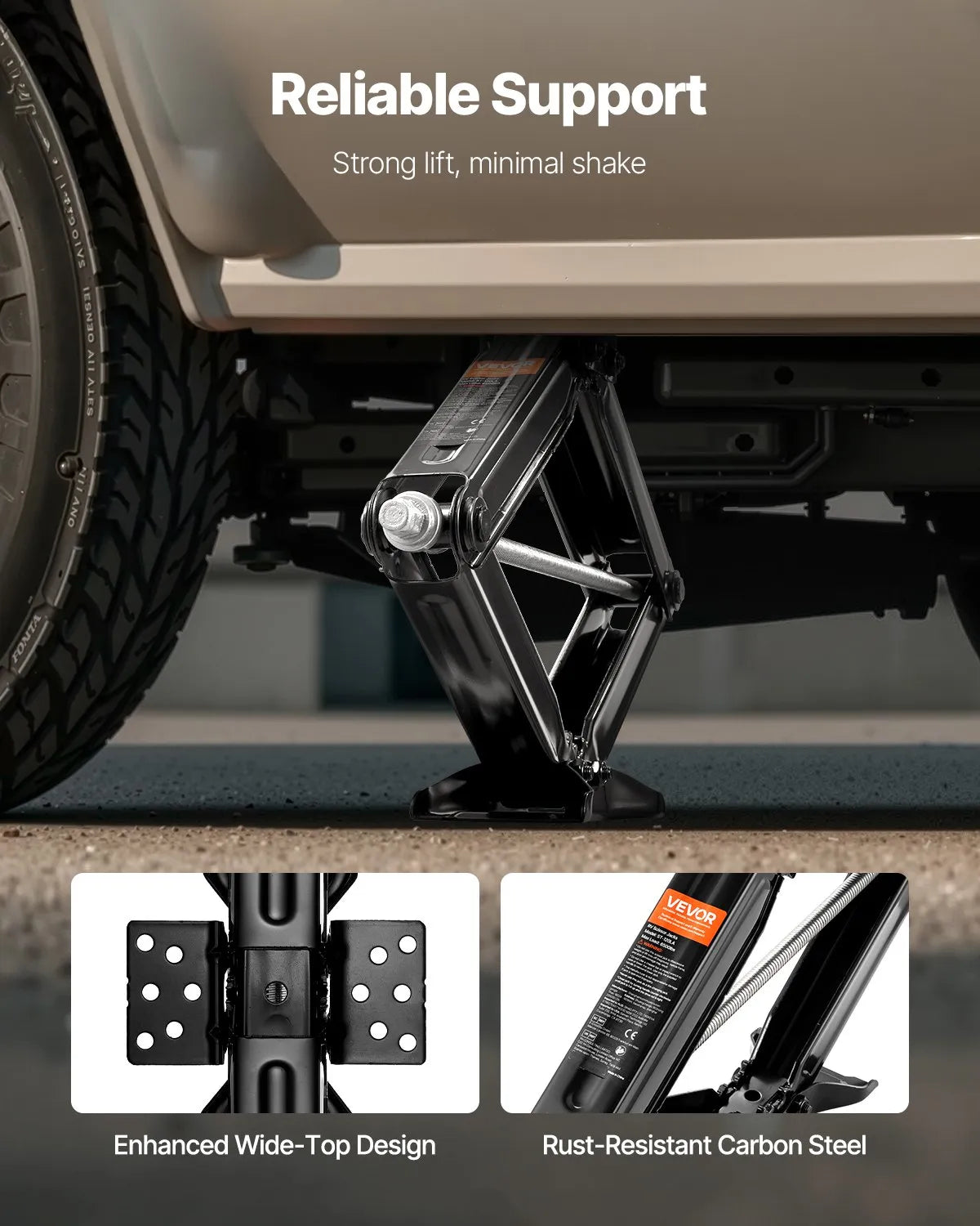 VEVOR RV Scissor Jacks 5000lbs 23.4in RV Stabilizer Leveling Scissor Jacks 4 Set