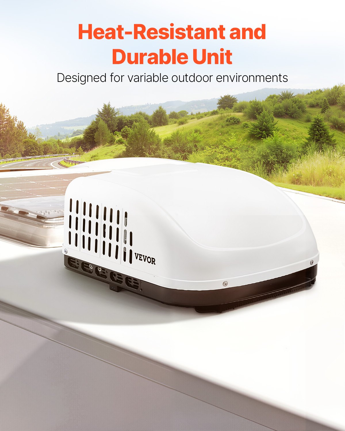 RV Air Conditioner 13500 BTU Non-Ducted Rooftop RV AC 65 dB Quiet for Replacing