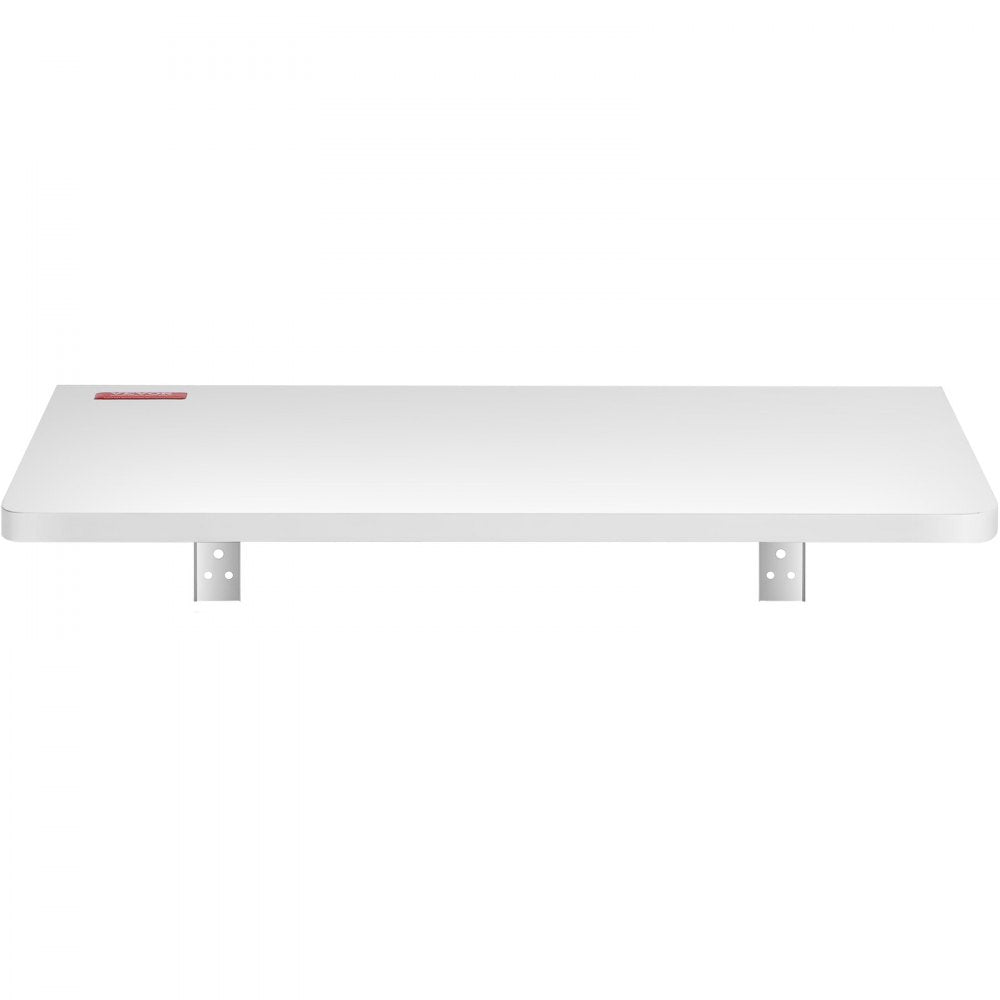 VEVOR Wall Mounted Folding Table, Wall Mount Drop Leaf Tables, Wooden Floating Desk for Dining, Laundry Room, Office, 23.6" x 15.6" Fold Down Desk with Carbon Steel Bracket
