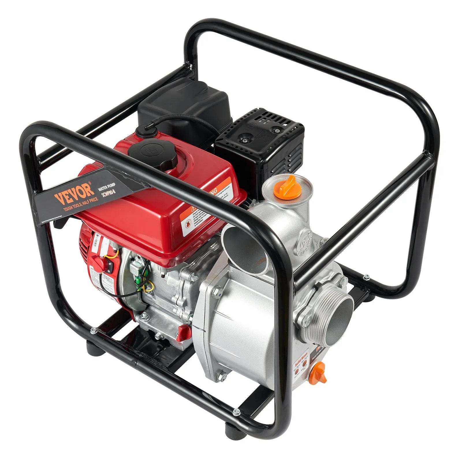 VEVOR Gasoline Engine Water Pump Gas Powered Water Transfer Pump 3" 7HP 4-Stroke