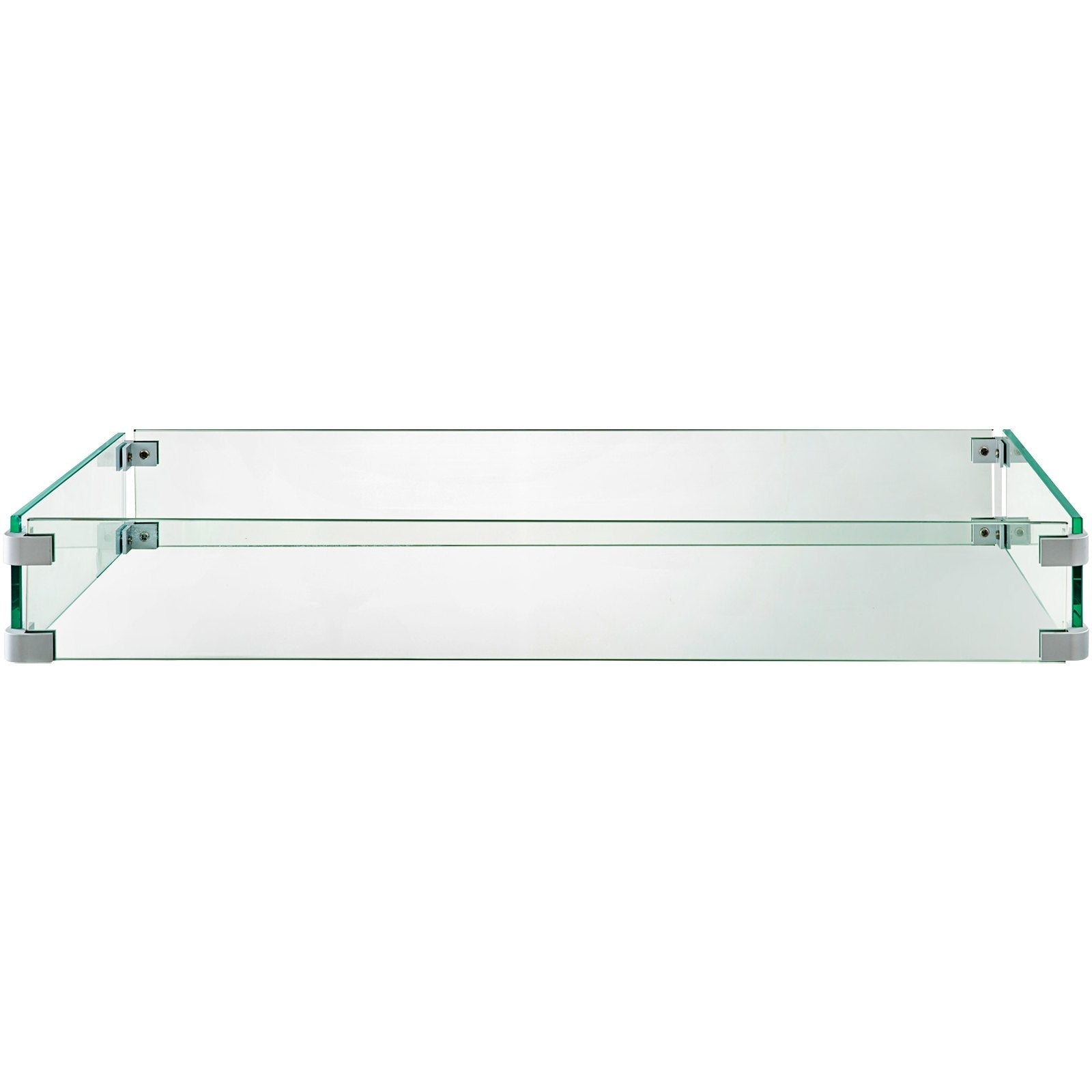 Fire Table Tempered Glass Wind Guard Fence 41.8" x 18" x 6"