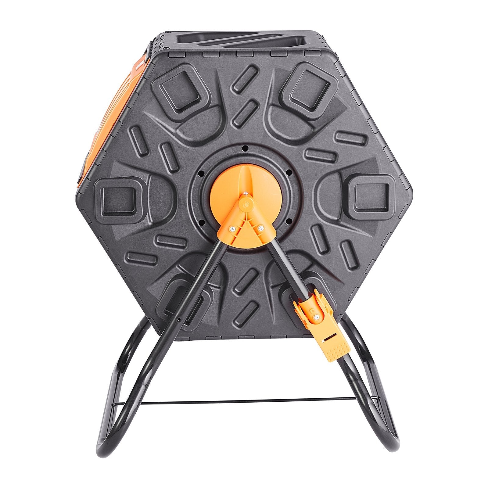 VEVOR Compost Bin, 18.5-Gal Small Composting Tumbler, Compact Single Rotating Chamber with Sliding Door and Steel Frame, BPA Free Composter Bin Tumbler for Garden, Kitchen, Yard, Outdoor