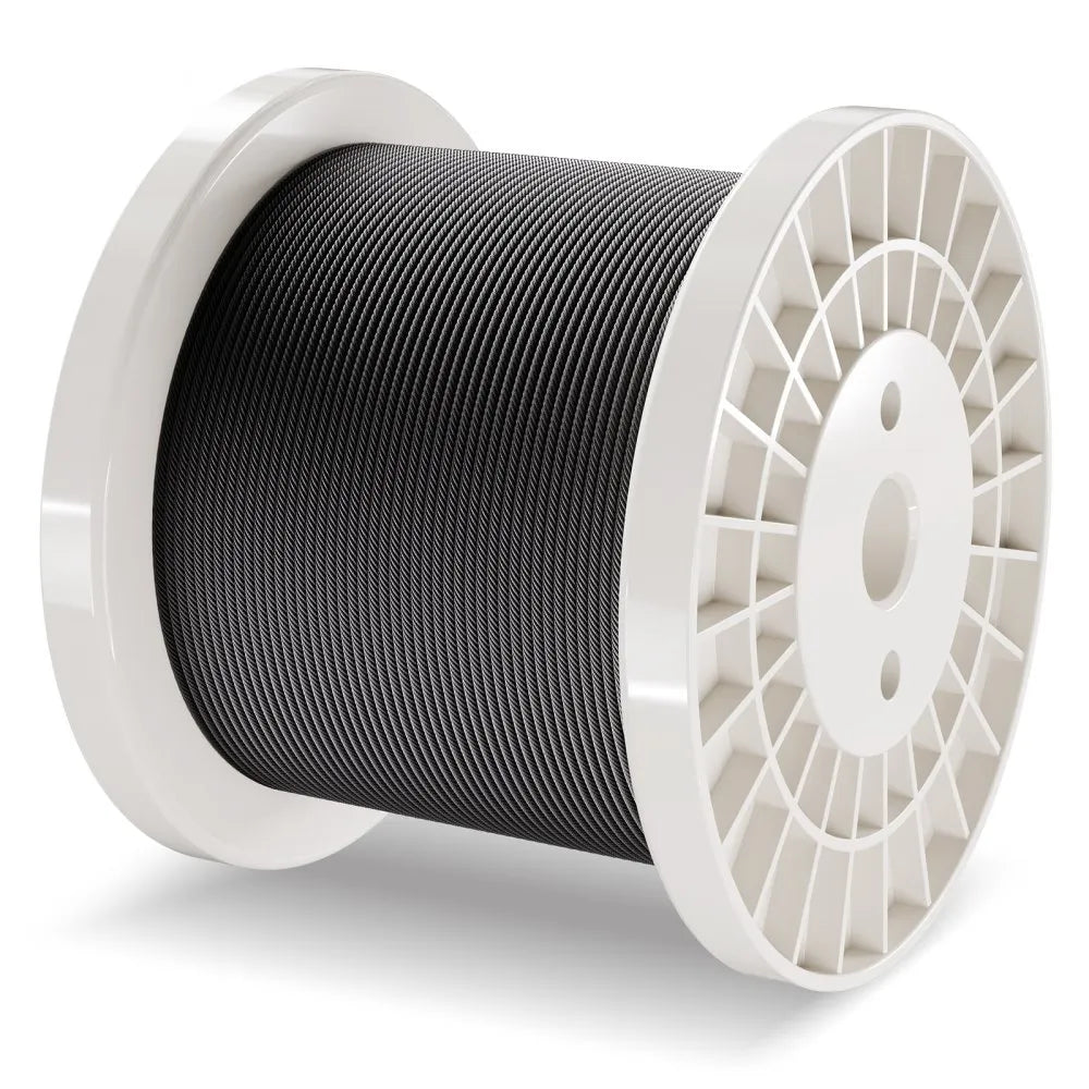 VEVOR T316 Stainless Steel Cable 1/8" 7x7 Steel Wire Rope 500 ft Cable Railing