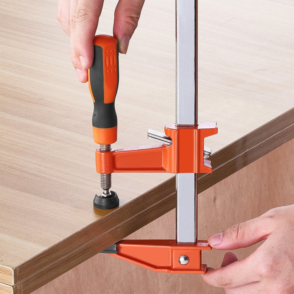 VEVOR Bar Clamps for Woodworking, 2-Pack 36" Clamp/Spreader, Quick-Change F Clamp with 600 lbs Load Limit, 2.5" Throat Depth, Cast Iron and Carbon Steel, Wood Clamps for Woodworking Metal Working