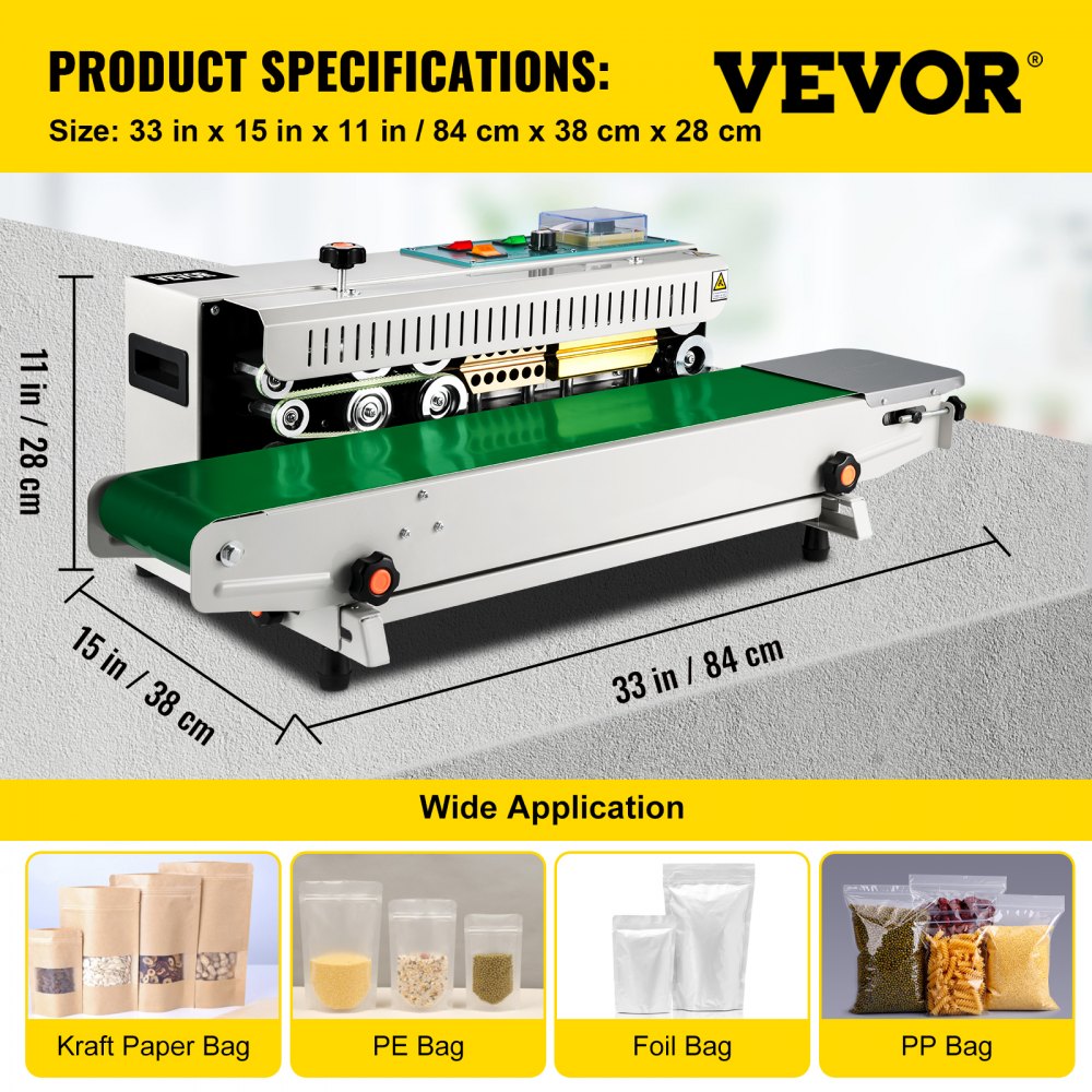 Auto Continuous Sealing Machine Horizontal Sealer Plastic PVC Membrane Bag Film Band Sealer