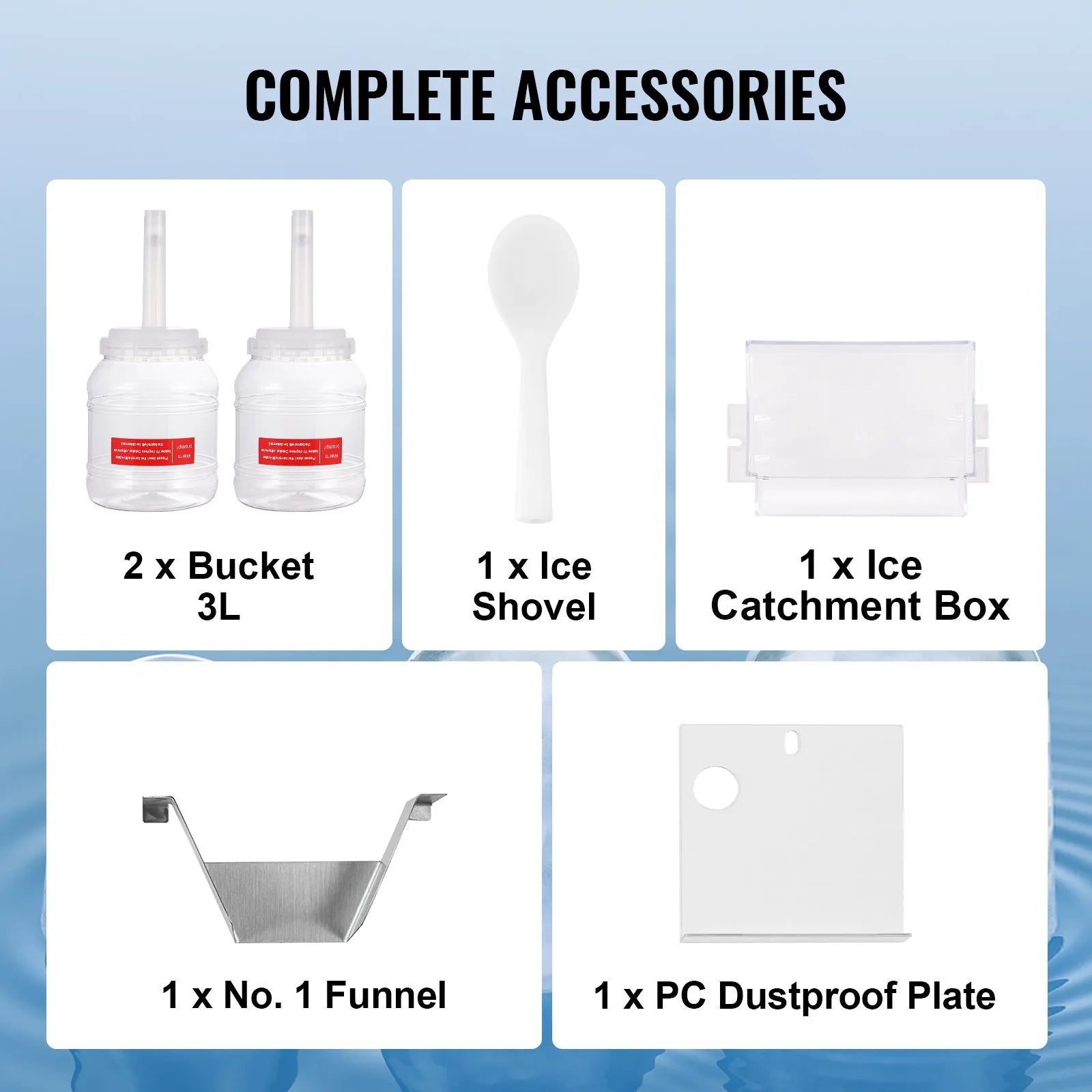 VEVOR Commercial Snowflake Ice Machine 176LBS/24H Stainless Steel for Ice Cream