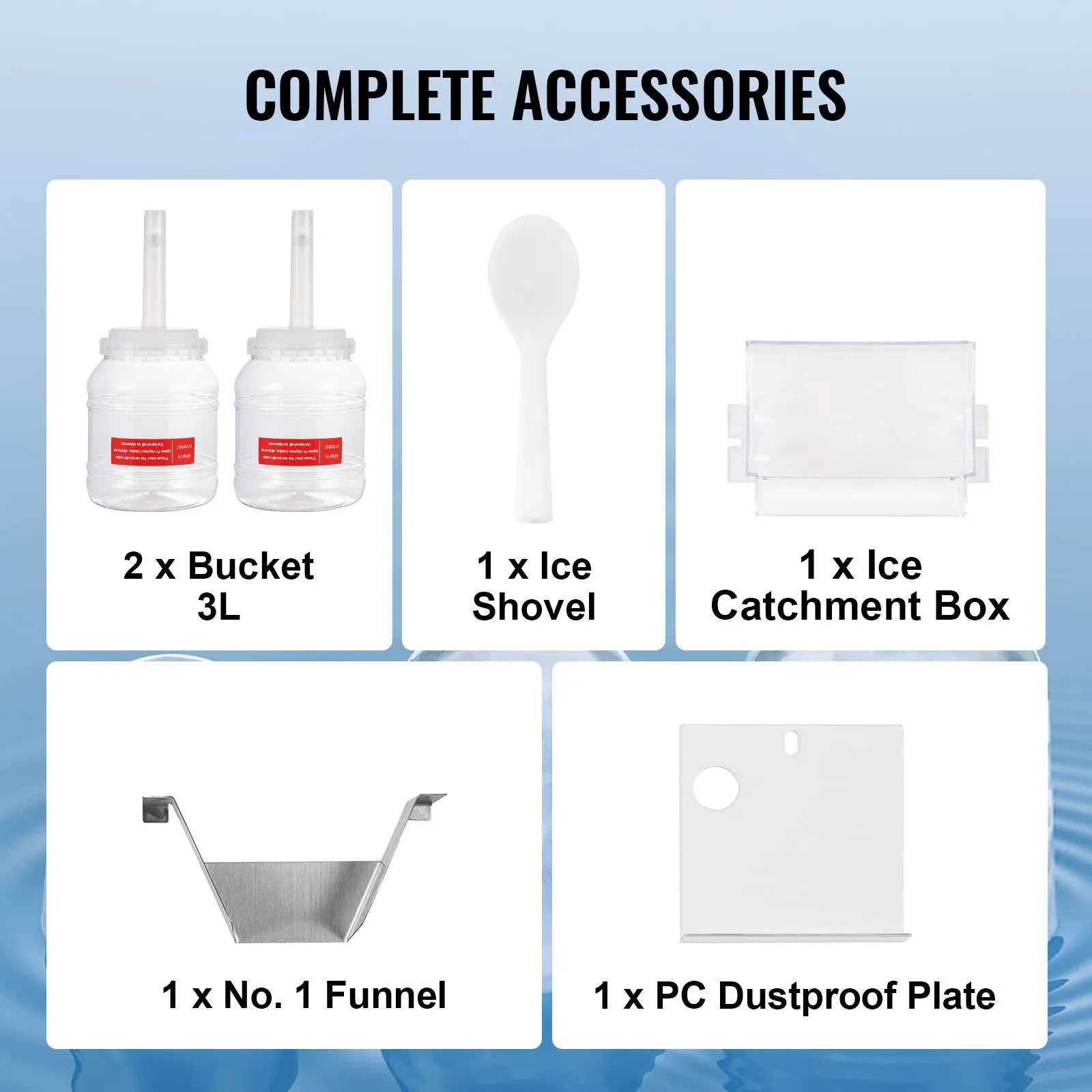 VEVOR Commercial Snowflake Ice Machine 276LBS/24H Stainless Steel for Ice Cream