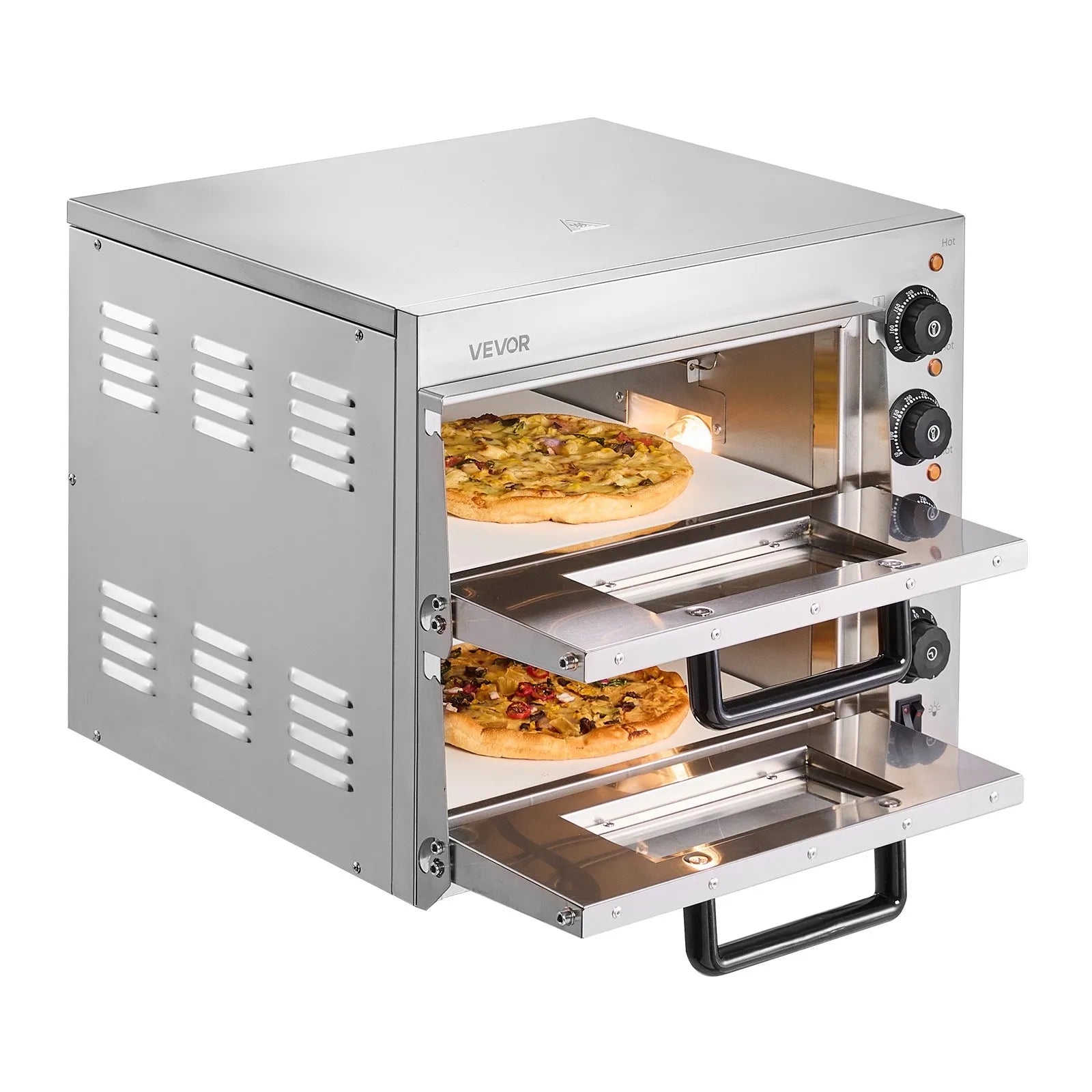 VEVOR Commercial Countertop Pizza Oven Electric Pizza Oven for 14" Pizza Indoor