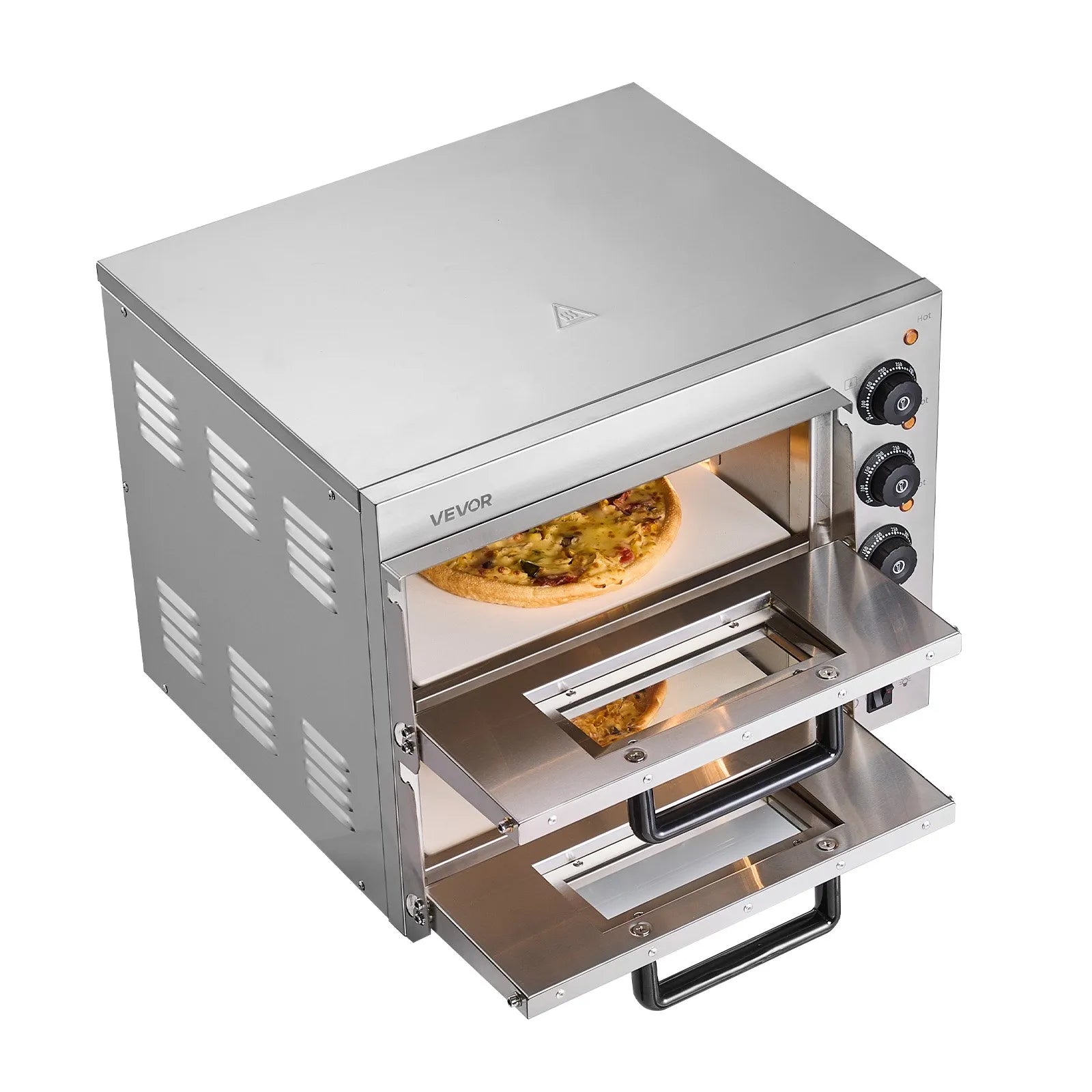 VEVOR Commercial Countertop Pizza Oven Electric Pizza Oven for 14" Pizza Indoor