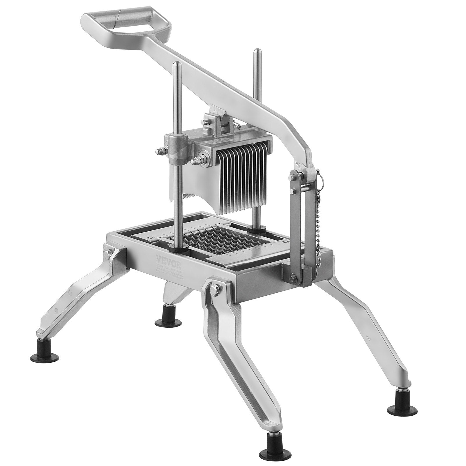 VEVOR Commercial Vegetable Slicer, 3/8 and 3/16 inch Tomato Slicer, Stainless Steel and Aluminum Alloy Vegetable Cutter Slicer, Manual Tomato Slicer with Non-slip Feet, for Tomatoes, Onions, Potatoes