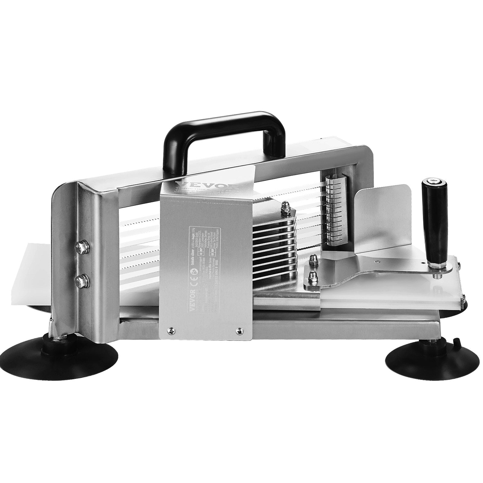 VEVOR Commercial Tomato Slicer, 3/8 inch Tomato Cutter Slicer, Stainless Steel Heavy Duty Tomato Slicer Machine, Manual Tomato Slicer with Non-slip Feet, for Cutting Tomatoes, Cucumbers, Bananas