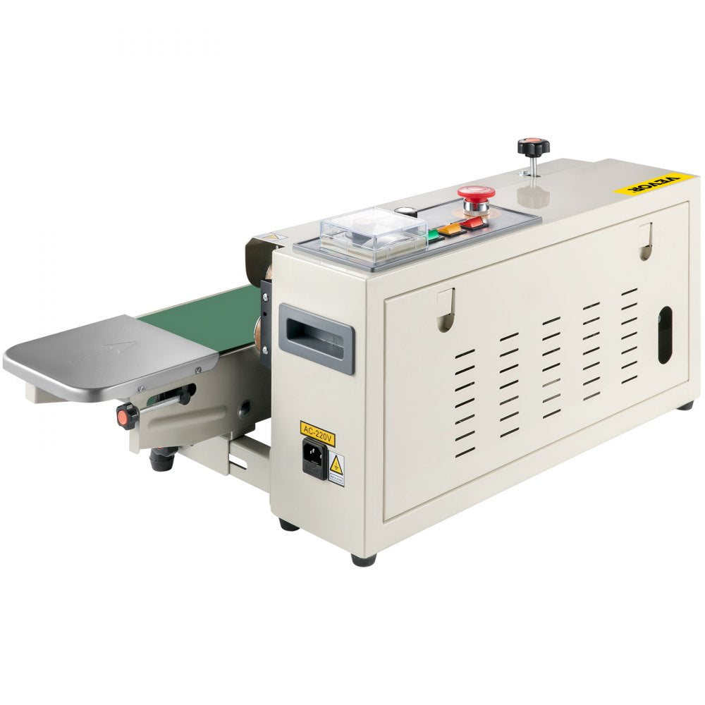 VEVOR FR-770 Continuous Band Sealer, Automatic Band Sealer with Digital Temperature Control, (Horizontal)