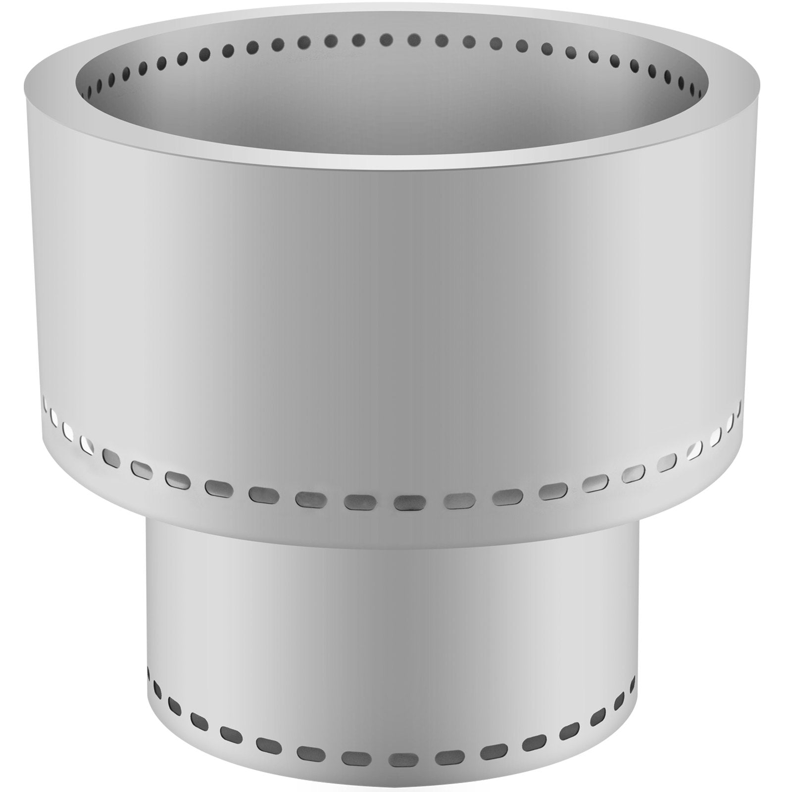 VEVOR Smokeless Fire Pit, Stainless Steel Stove Bonfire, Large 20 inch Diameter Wood Burning Fire Pit, Outdoor Stove Bonfire Fire Pit, Portable Smokeless Fire Bowl for Picnic Camping Backyard Silver