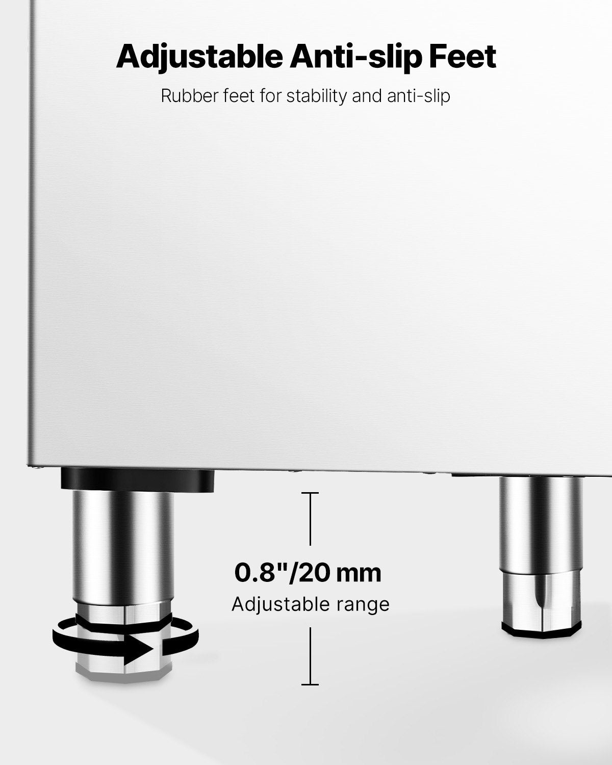VEVOR Commercial Ice Maker Storage Bin 250lbs Capacity Ice Bin with Filter