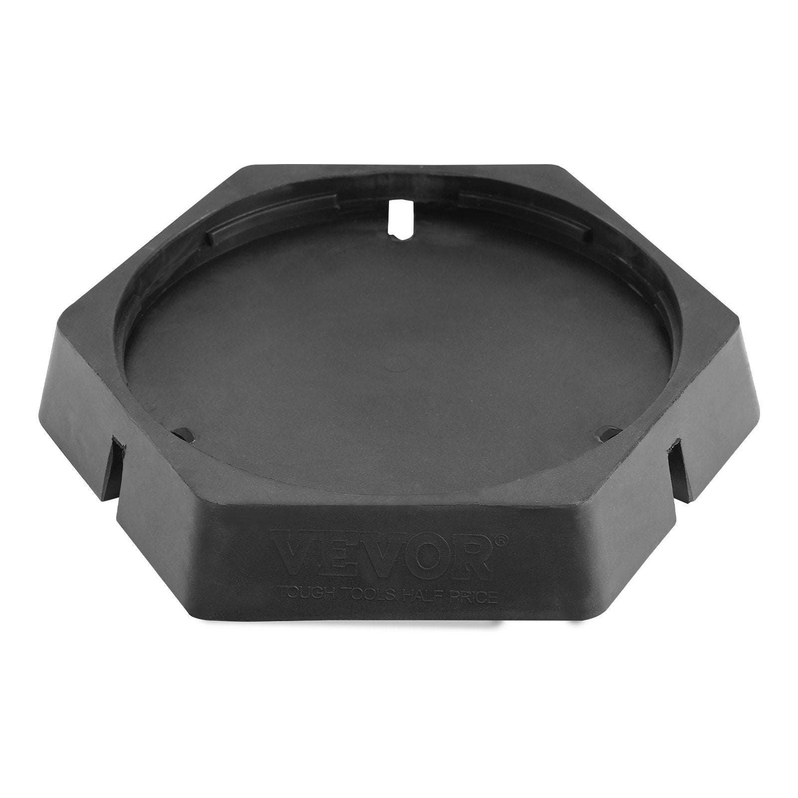 VEVOR RV Leveling Pads, 9 Inch Round Landing Feet, Permanent Attached Jack Stabilizers, Rubber Jack Pads, 5000 lbs Capacity per RV Jack Pad, 5th Wheels, Travel Trailers, Class A/C Motorhomes (4-Pack)