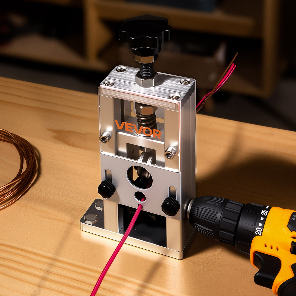 Manual Wire Stripping Machine, 0.06–1" Copper Wire Stripper
