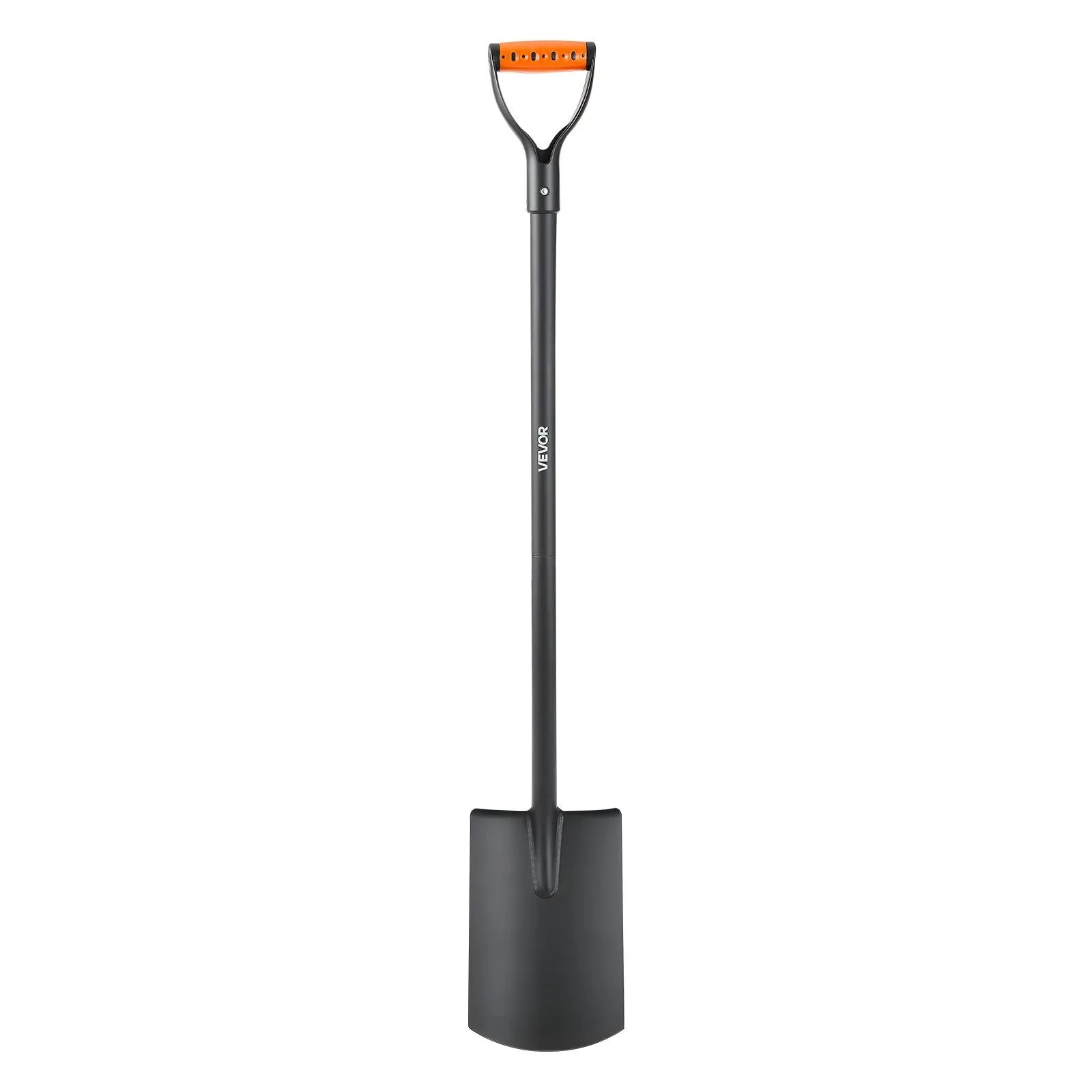 VEVOR Square Shovel, 48 in Heavy-Duty Flat Shovel, Transfer Shovels with Alloy Steel Blade and Non-Slip D-Handle, Detachable and Easy Storage, for Gardening, Construction, Digging, and Snow Shoveling