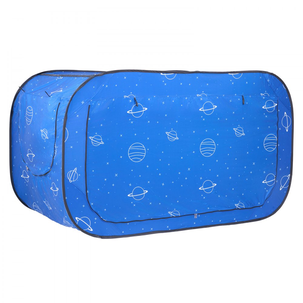 VEVOR 2 Doors Bed Tent Breathable Tent Light Blackout with 0.33 in Fiber Poles