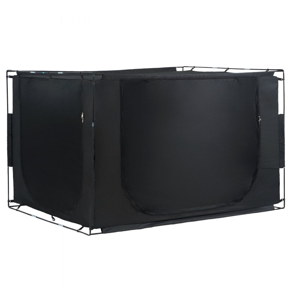 VEVOR 3 Doors Bed Tent Breathable Tent 70% Blackout with 0.43 in Fiber Poles