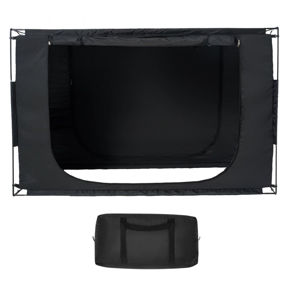 VEVOR 3 Doors Bed Tent Breathable Tent 70% Blackout with 0.43 in Fiber Poles