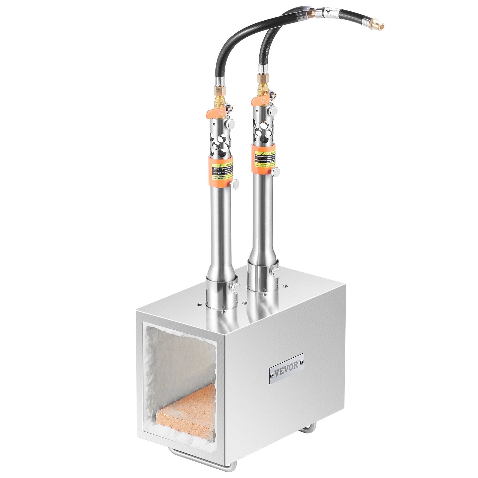 VEVOR Portable Propane Forge 2 Burner Farrier Forge 2600? Knife Metal Square