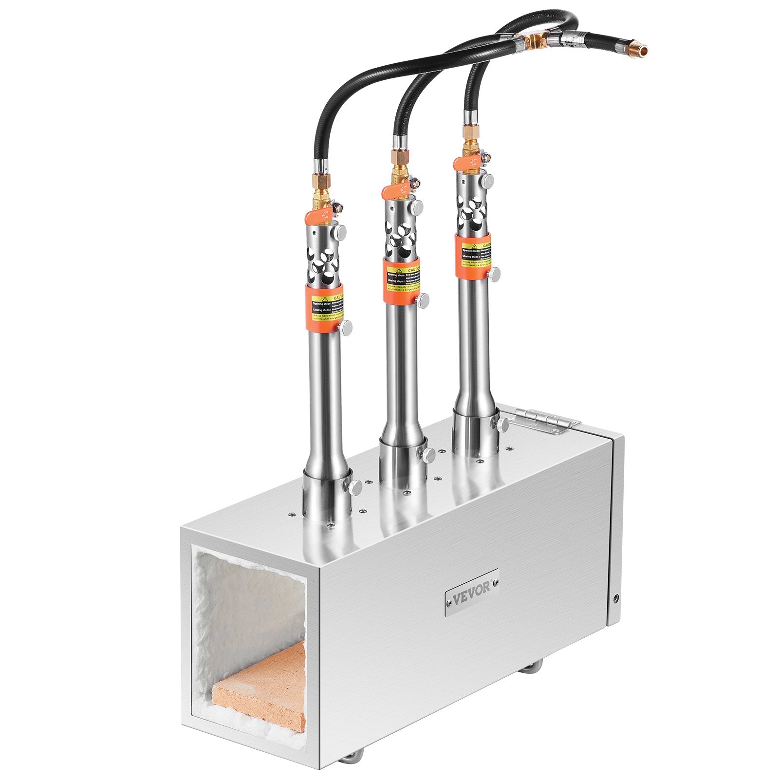 VEVOR Portable Propane Forge 3 Burner Farrier Forge 2600? Knife Metal Square