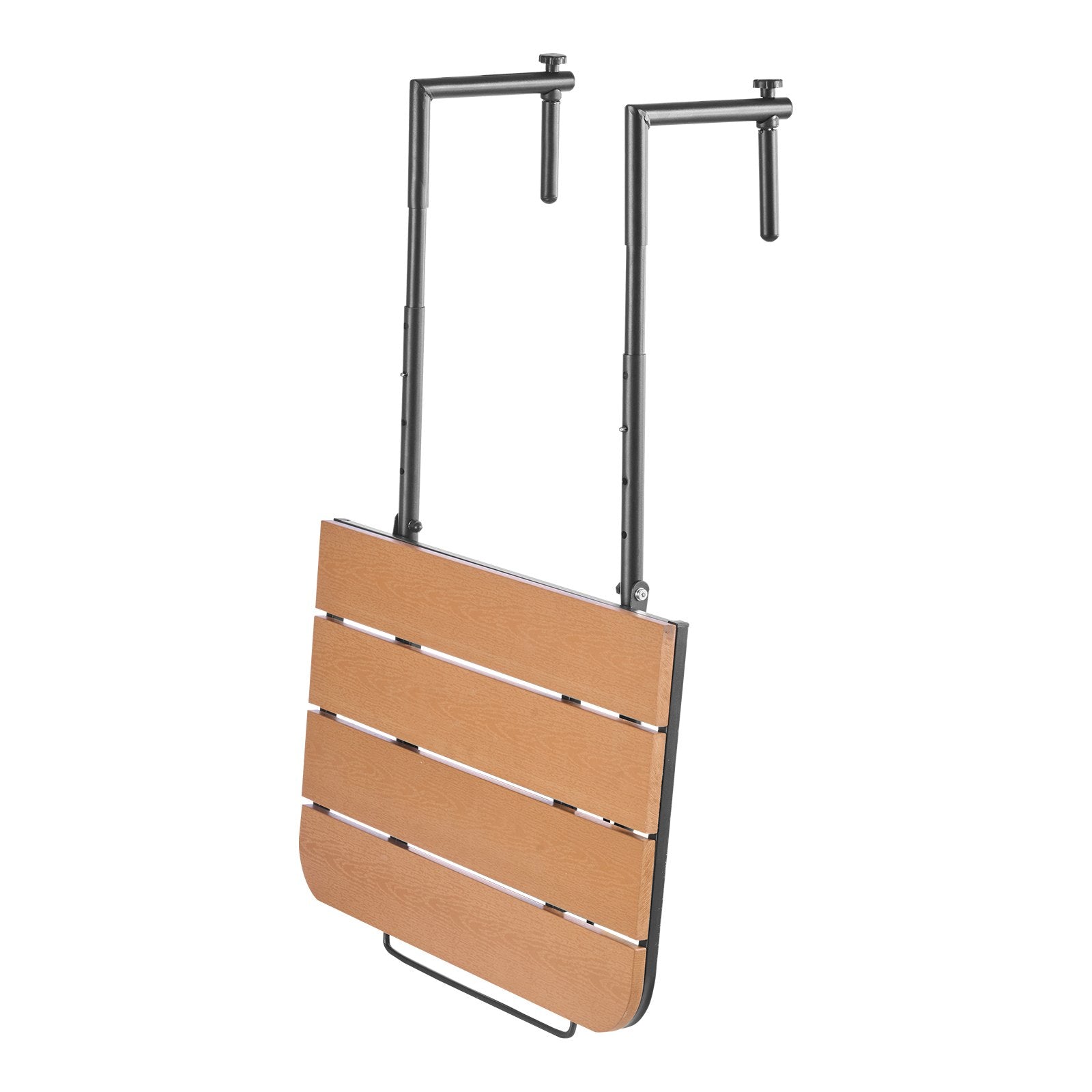 VEVOR Balcony Hanging Table 25 x 24 in Patio Railing Bar Table Adjusable