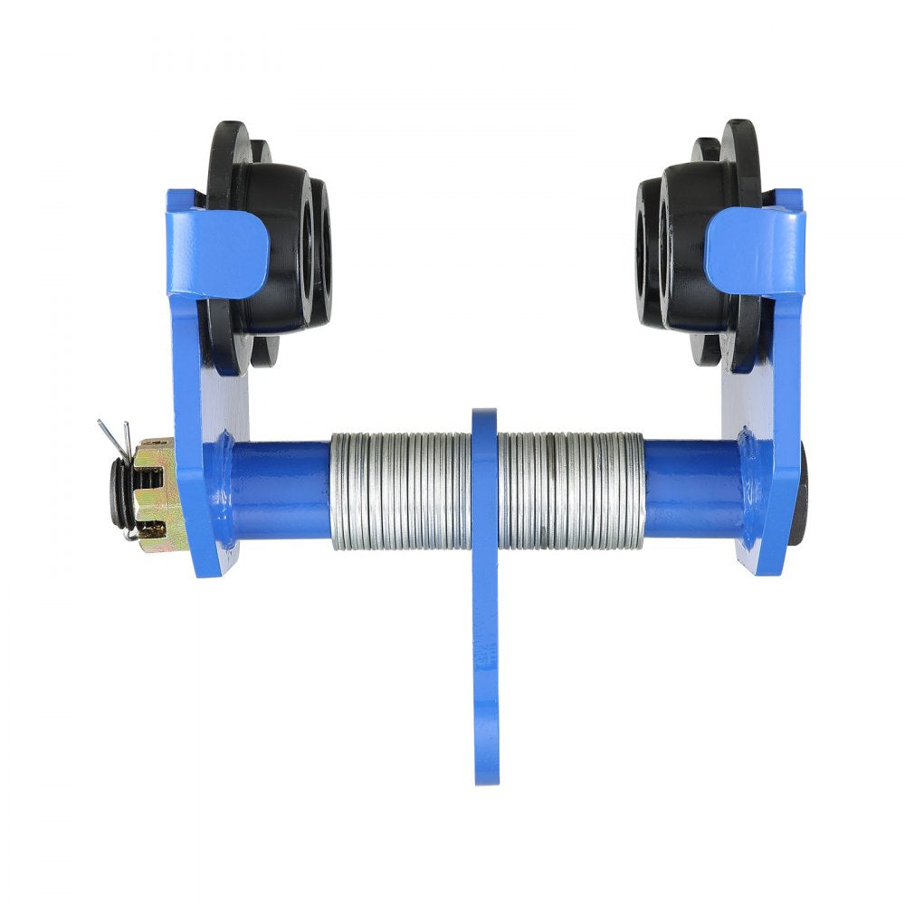 VEVOR Manual Trolley, 4400 lbs/2 Ton Load Capacity, Push Beam Trolley with Dual Wheels, Adjustable for I-Beam Flange Width 2.5" to 7", Heavy Duty Alloy Steel Garage Hoist for Straight Curved I Beam