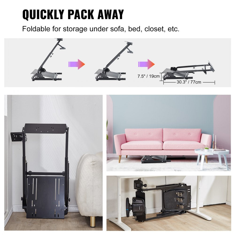 VEVOR G920 Racing Steering Wheel Stand Shifter Mount fit for Logitech G27 G25 G29 Gaming Wheel Stand Wheel Pedals NOT Included Racing Wheel Stand