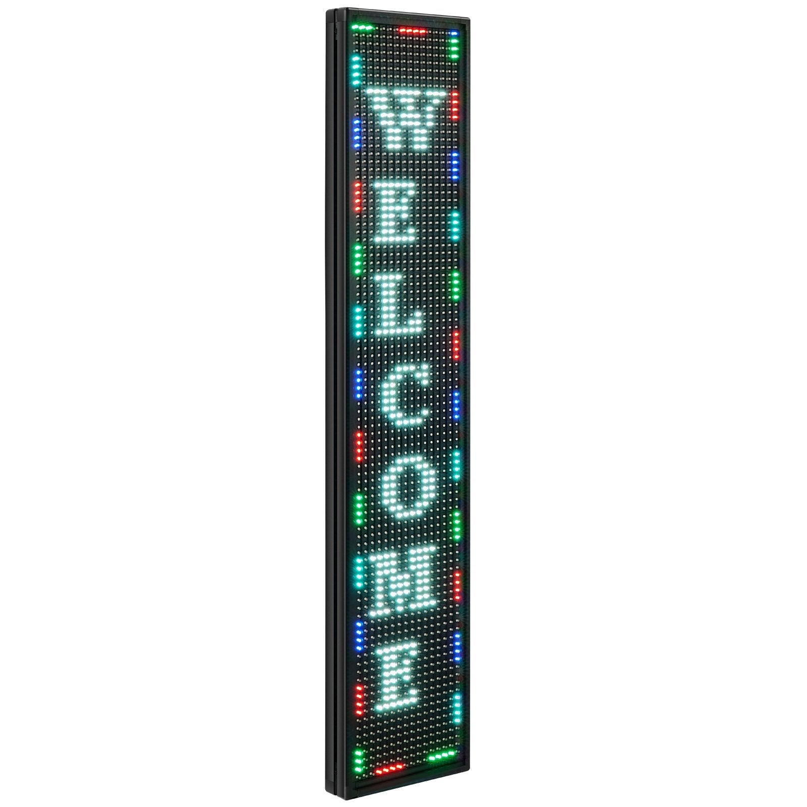 VEVOR Led Sign 40 x 8 inch Led Scrolling Sign Seven-color Digital Led Open Sign Outdoor Wifi High Resolution Bright Electronic Message Display Board with SMD Technology For Advertising and Business