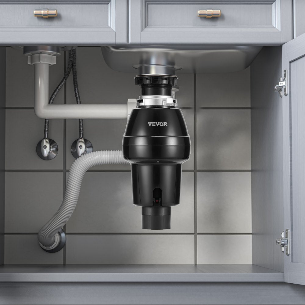 VEVOR Garbage Disposal 3/4 HP Continuous Food Waste Disposer 3250 RPM EZ Connect