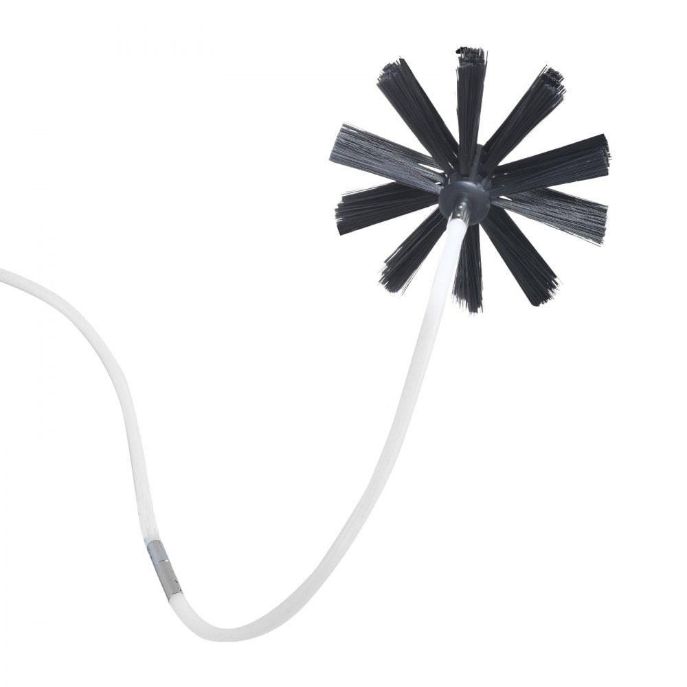 VEVOR 50 FEET Dryer Vent Cleaner Kit, 37 Pieces Duct Cleaning Brush, Reinforced Nylon Dryer Vent Brush, Dryer Cleaning Tools Lint Remover with Flexible Lint Trap Brush, Clamp Connectors