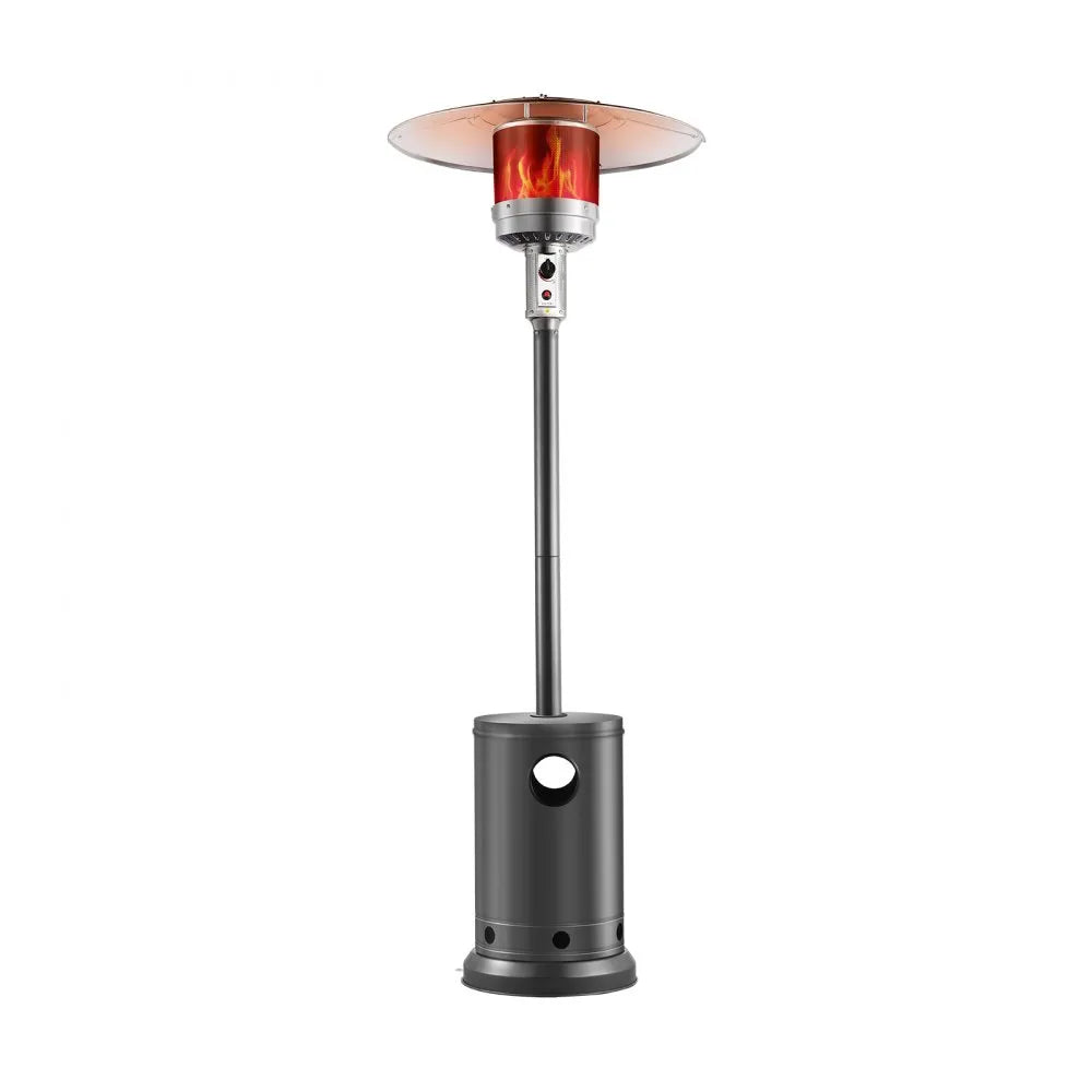 50,000 BTU Propane Patio Heater, Tall Hammered Finish with Wheels