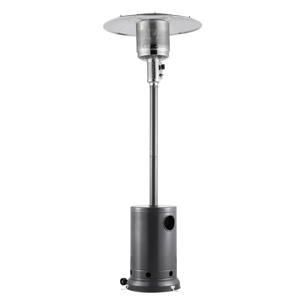 50,000 BTU Propane Patio Heater, Tall Hammered Finish with Wheels