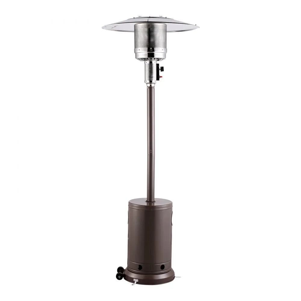 50,000 BTU Outdoor Propane Heater with Hammered Bronze Finish and Round Table