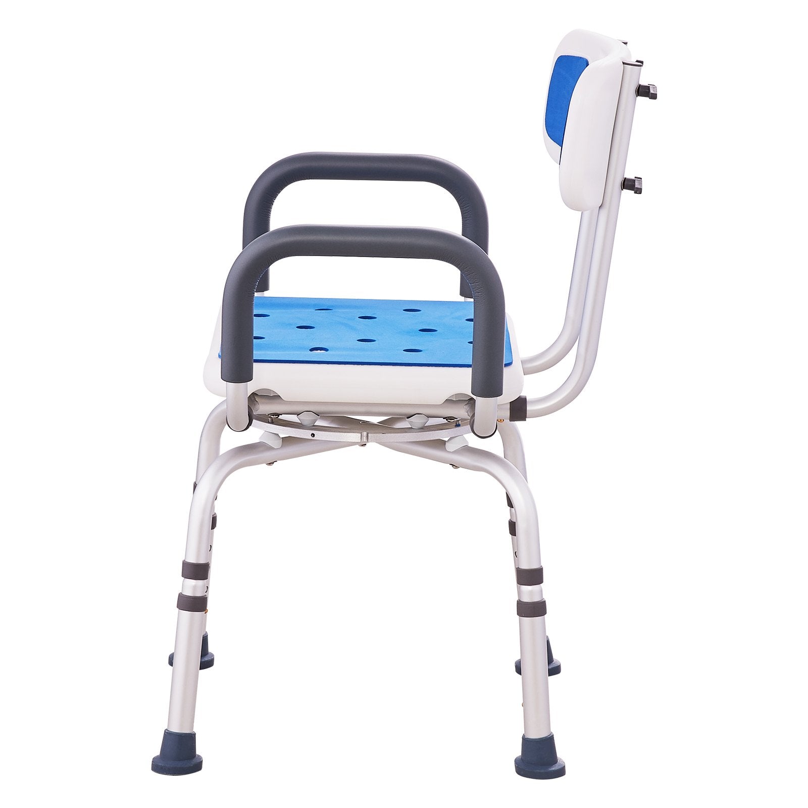 VEVOR Shower Chair 360° Swivel Tub Shower Seat with Armrests & Backrest 400lbs