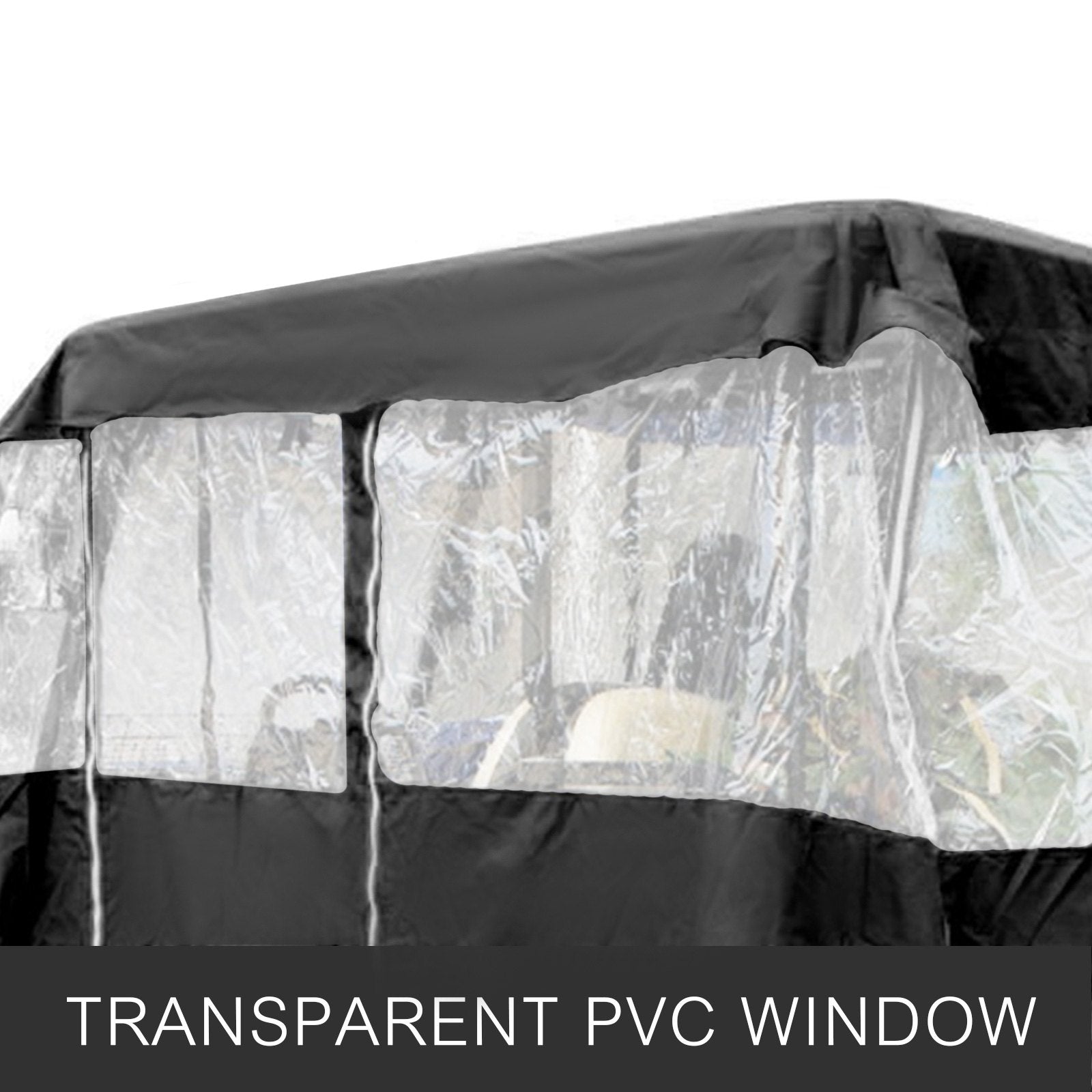 VEVOR Golf Cart Enclosure, 4-Person Golf Cart Cover, 4-Sided Fairway Deluxe, 300D Waterproof Driving Enclosure with Transparent Windows, Fit for EZGO, Club Car, Yamaha Cart