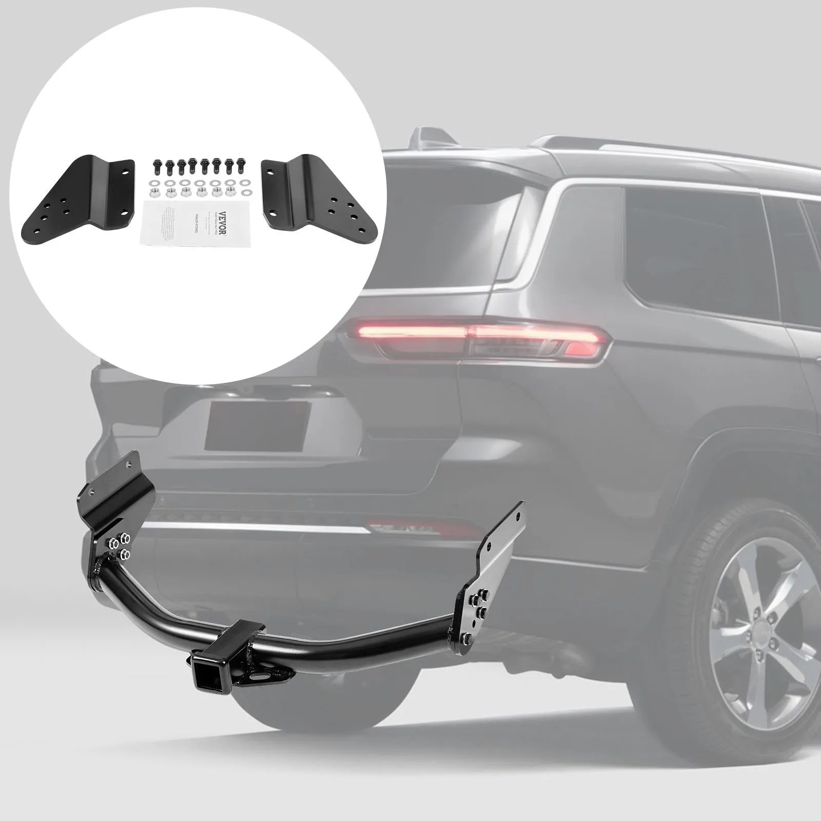 VEVOR Class 3 Trailer Hitch Tow Hitch 2" Receiver for 11-21 Jeep Grand Cherokee