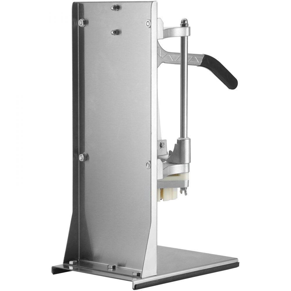 VEVOR Commercial French Fry Cutter with 4 Replacement Blades, 1/4? and 3/8? Blade Easy Dicer Chopper, 6-wedge Slicer and 6-wedge Apple Corer, Lemon Potato Cutter for French Fries with Extended Handle