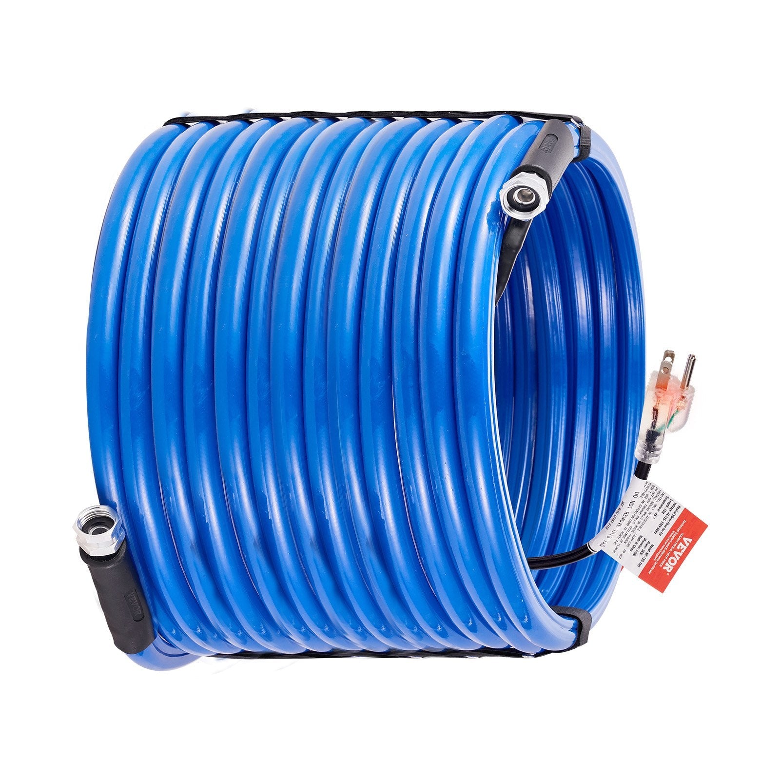 VEVOR 100ft Heated Water Hose for RV, Heated Drinking Water Hose Antifreeze to -45°F, Automatic Self-regulating, 5/8" I.D. with 3/4" GHT Adapter, Lead and BPA Free
