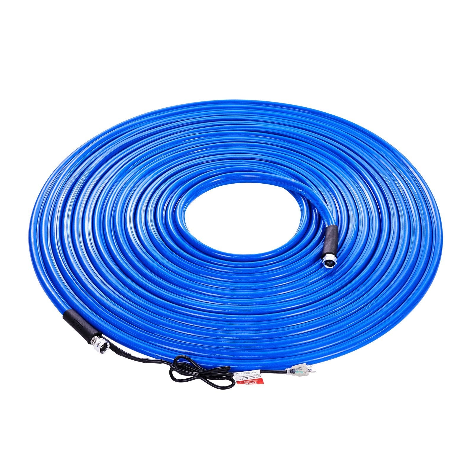 VEVOR 100ft Heated Water Hose for RV, Heated Drinking Water Hose Antifreeze to -45°F, Automatic Self-regulating, 5/8" I.D. with 3/4" GHT Adapter, Lead and BPA Free