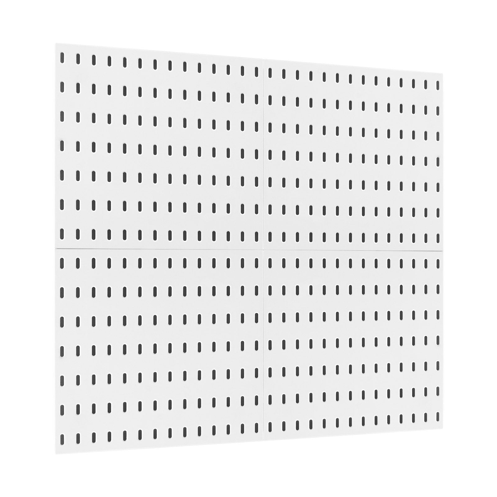 VEVOR Pegboard Combination Kit 11 x 11" Plastic Pegboard 4 Panels for Home White