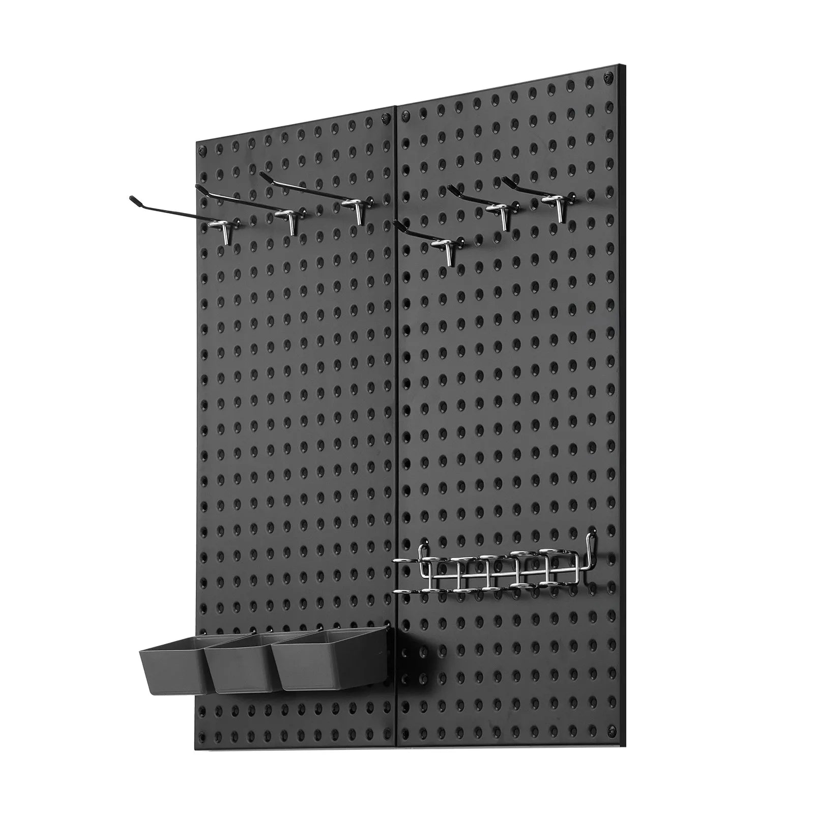 VEVOR Metal Pegboard Panels 2 panels 24" x 12" Wall Organizer for Garage Tool