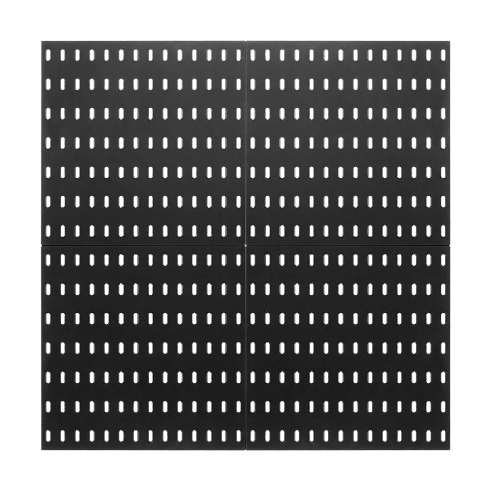 VEVOR Pegboard Combination Kit 11 x 11" Plastic Pegboard 4 Panels for Home Black