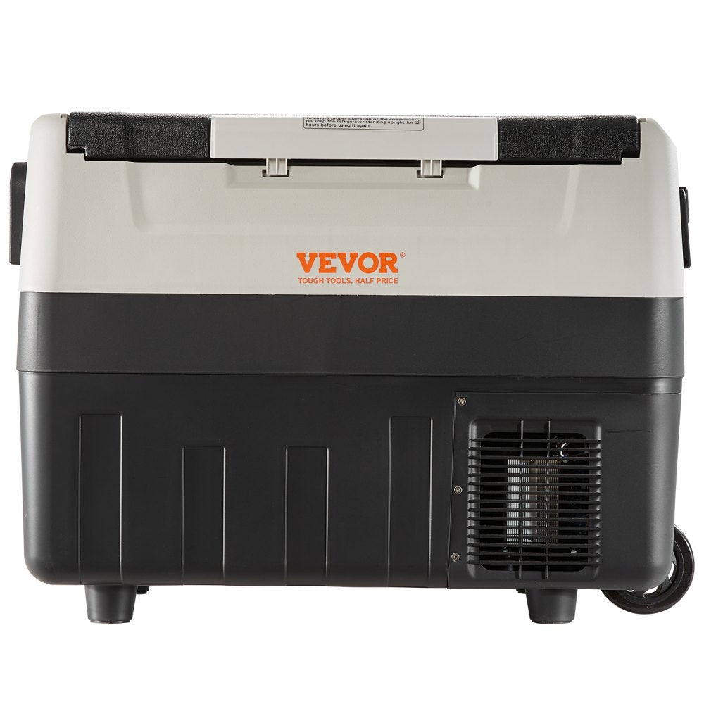 VEVOR Car Refrigerator, 12 Volt Car Refrigerator Fridge, 48 QT/45 L Dual Zone Portable Freezer, -4?-50? Adjustable Range, 12/24V DC and 100-240V AC Compressor Cooler for Outdoor, Camping, Travel, RV