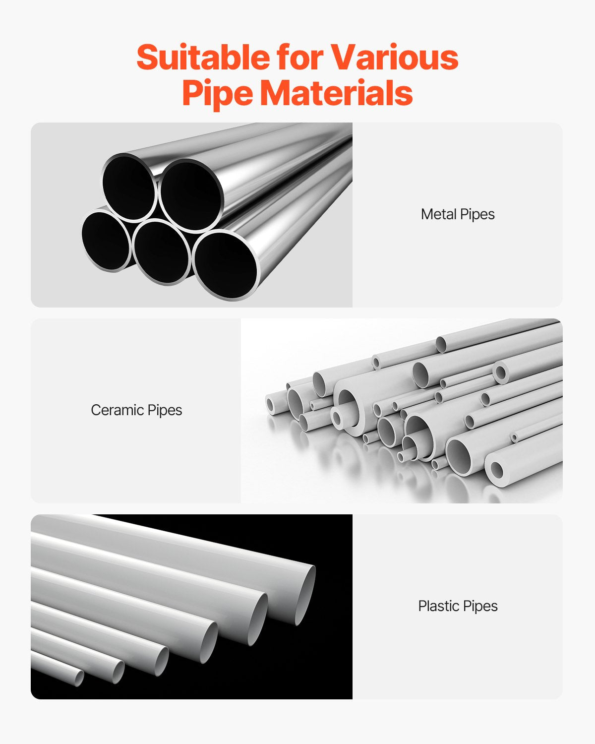 VEVOR Screw Bench Chain Vise 1/2 to 8 inch Capacity Heavy Duty Chain Pipe Vise