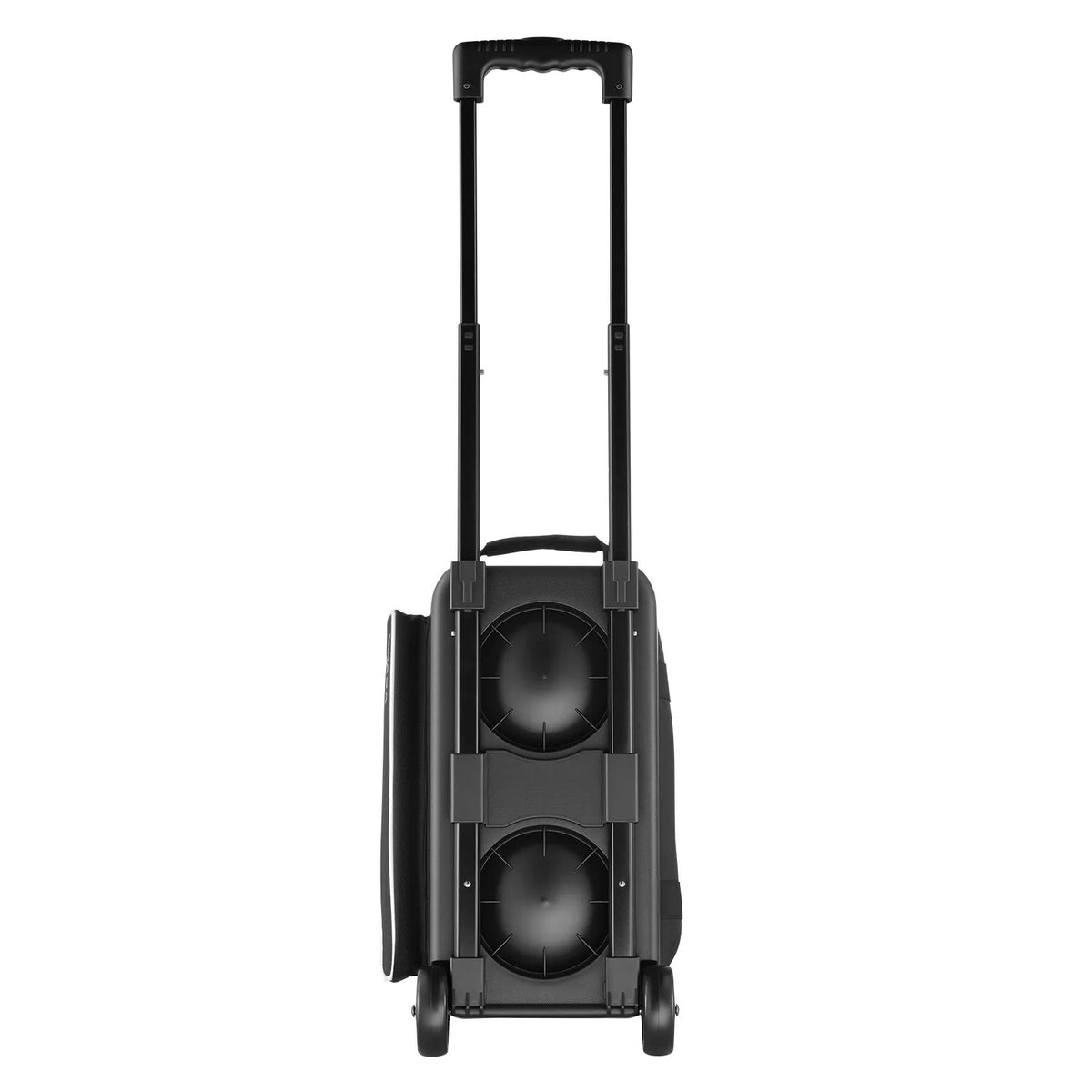 2-Ball Rolling Bowling Bag with Wheels, Shoe Compartment & Retractable Handle