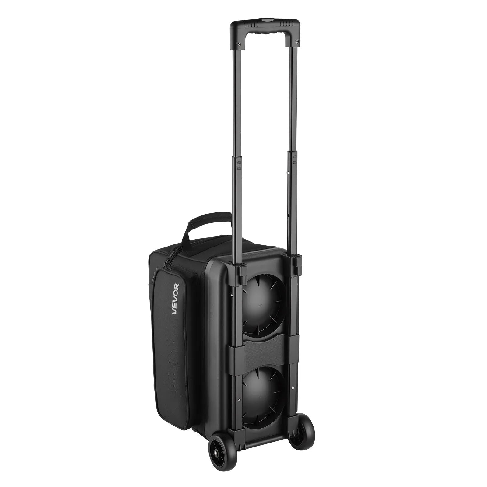 2-Ball Double Roller Bowling Bag with Wheels, Separate Shoe Compartment & Accessory Pocket