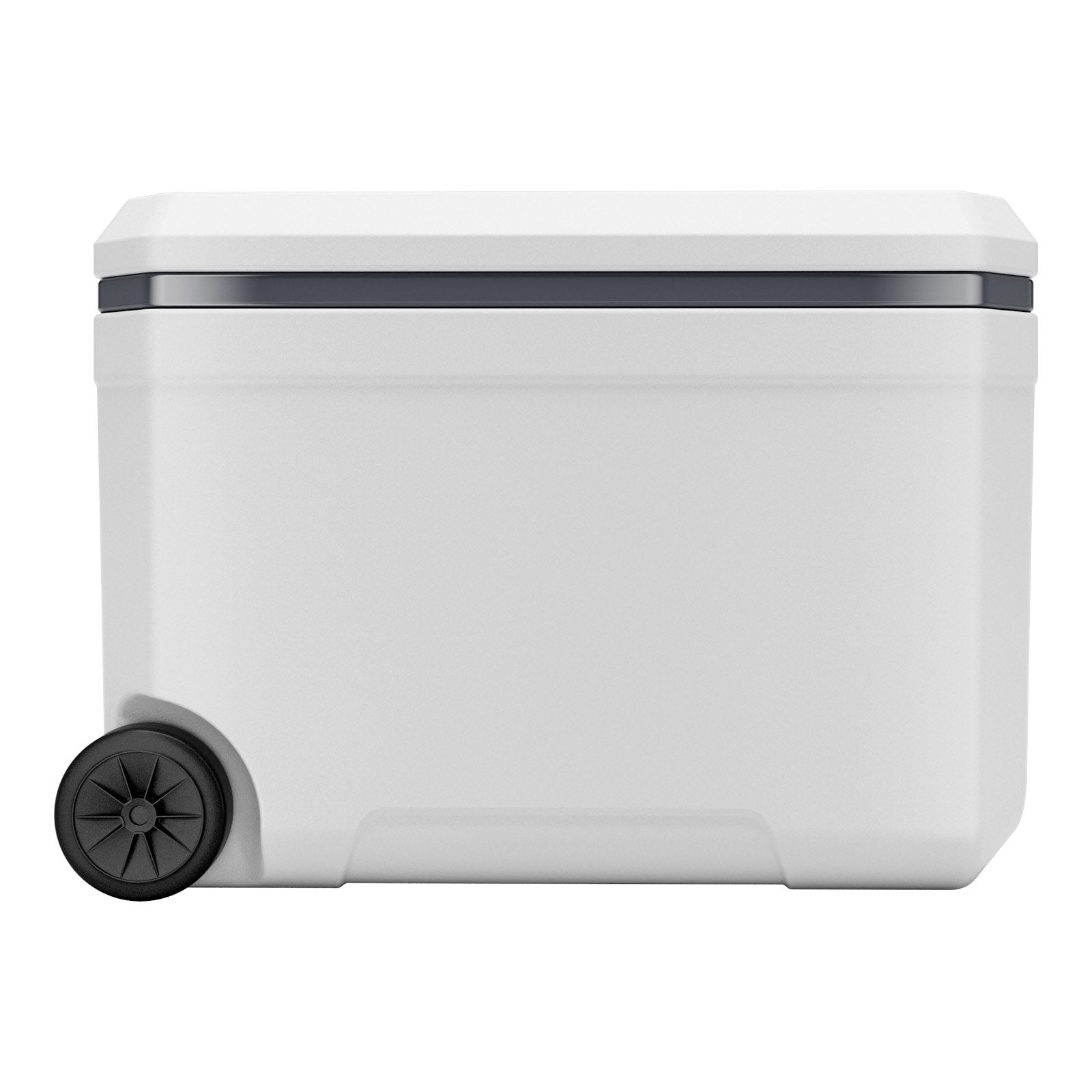VEVOR Portable Cooler 45 QT Wheeled Cooler 64 Can Capacity with Cup Holder